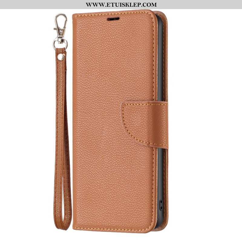 Etui Folio do Poco X5 5G Ukośne Zapięcie Liczi